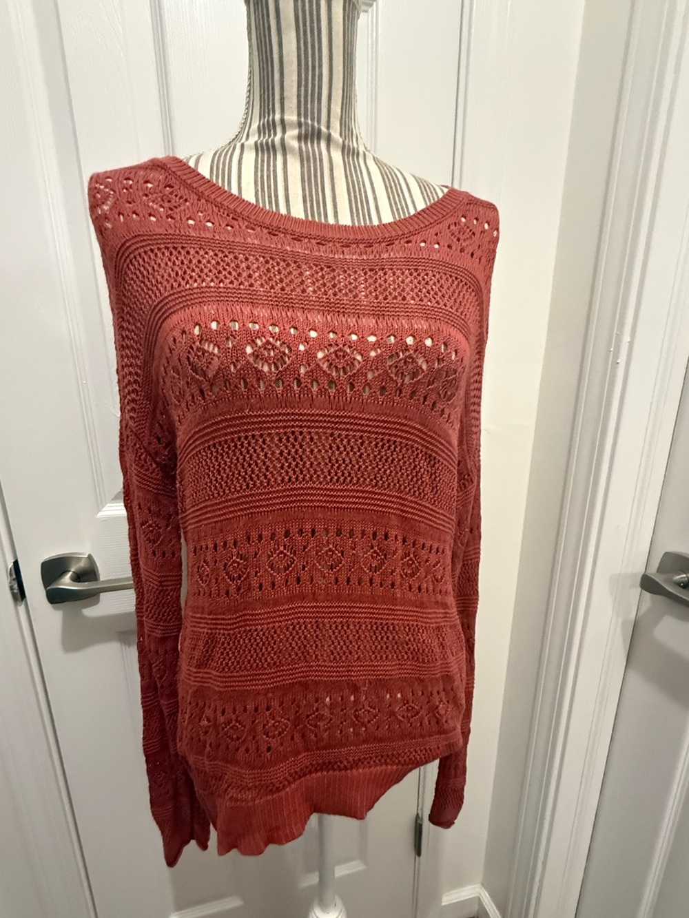Grace & Lace Open-Knit Women's Sweater - Medium